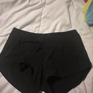 LULULEMON speedups size 0 2.5in low rise black